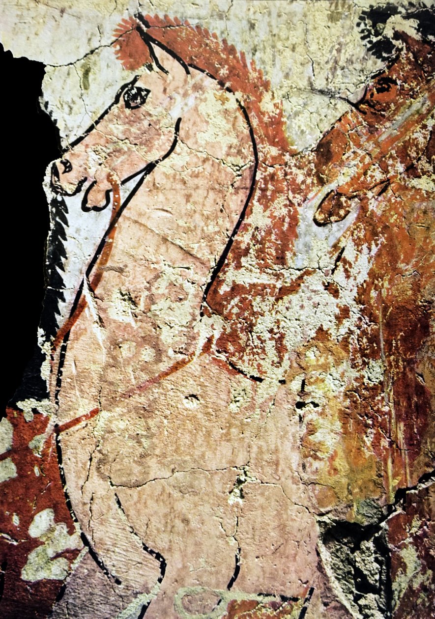 Väggmålning i egyptisk grav av Egyptian Egyptian