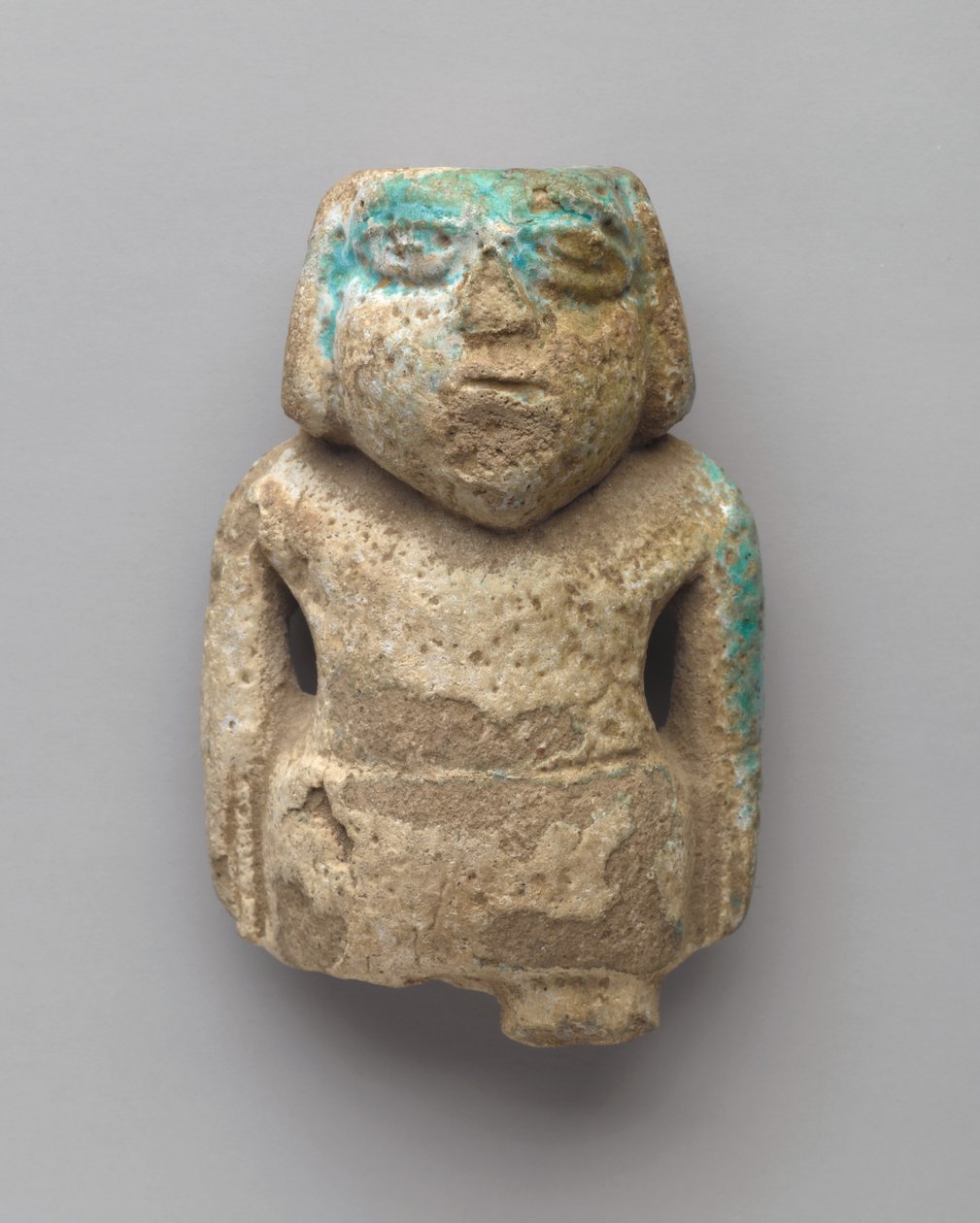 Statyette of a Standing Man, tidig dynastisk period, c.3000-2675 f.Kr. (fajans) av Egyptian Egyptian