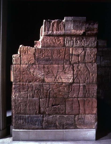Aspelta mur (sten) av Egyptian Egyptian