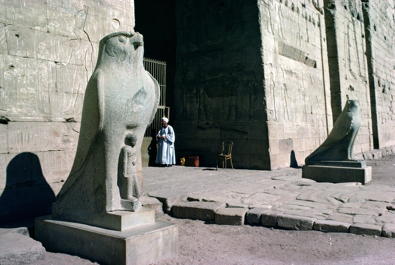 Ingång till Horus tempel av Egyptian Ptolemaic Period