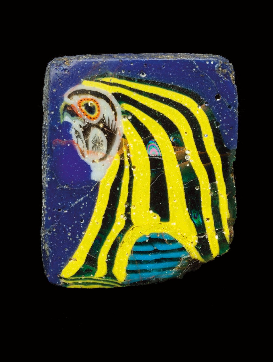 Mosaikfalkhuvudinläggning, c.2:a - 1:a århundradet f.Kr av Egyptian Ptolemaic Period