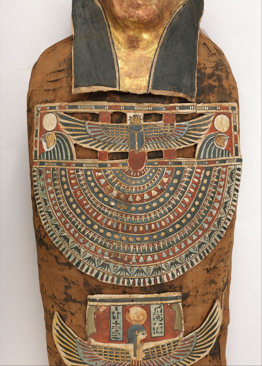 Mumie av Nesmin (detalj av bålen), 200-30 f.Kr av Egyptian Ptolemaic Period