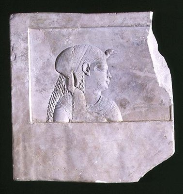 Skulptörsmodell av en gudinna, ca 246-222 f.Kr. (kalksten) av Egyptian Ptolemaic Period