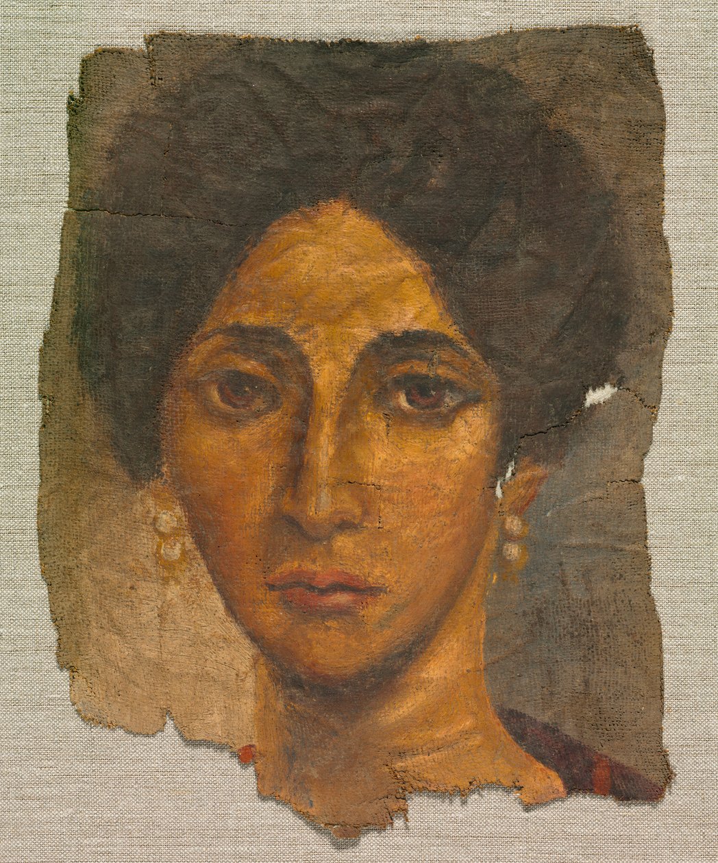 Begravningsporträtt av en kvinna, ca 138-192 av Egyptian School