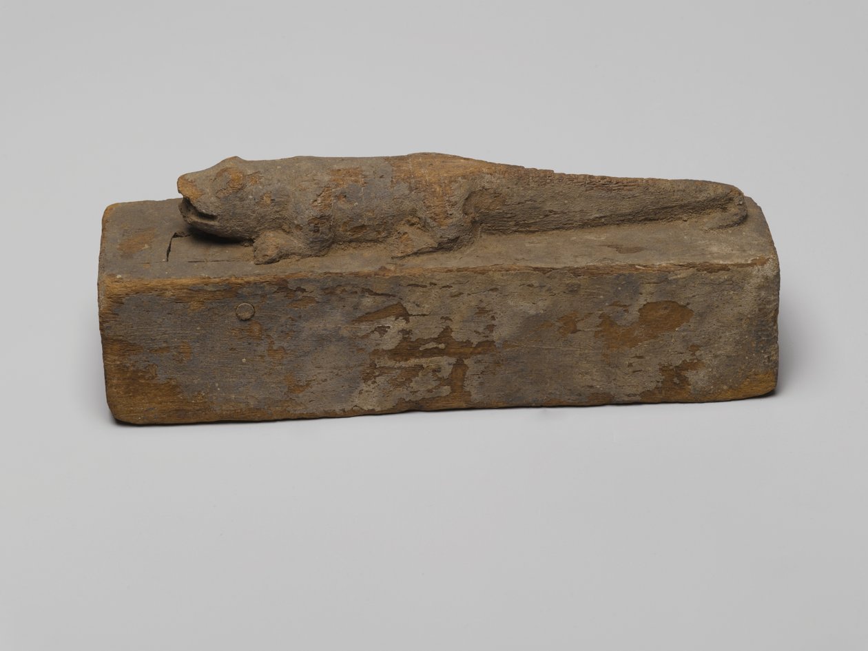Liten kista för en krokodil, 664-332 f.Kr. (trä) av Egyptian School