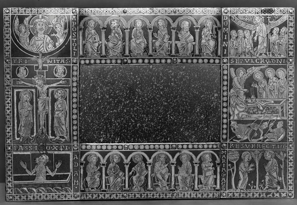 Portabelt altare av St. Mauritius av Eilbertus of Cologne (fl.1129 60)