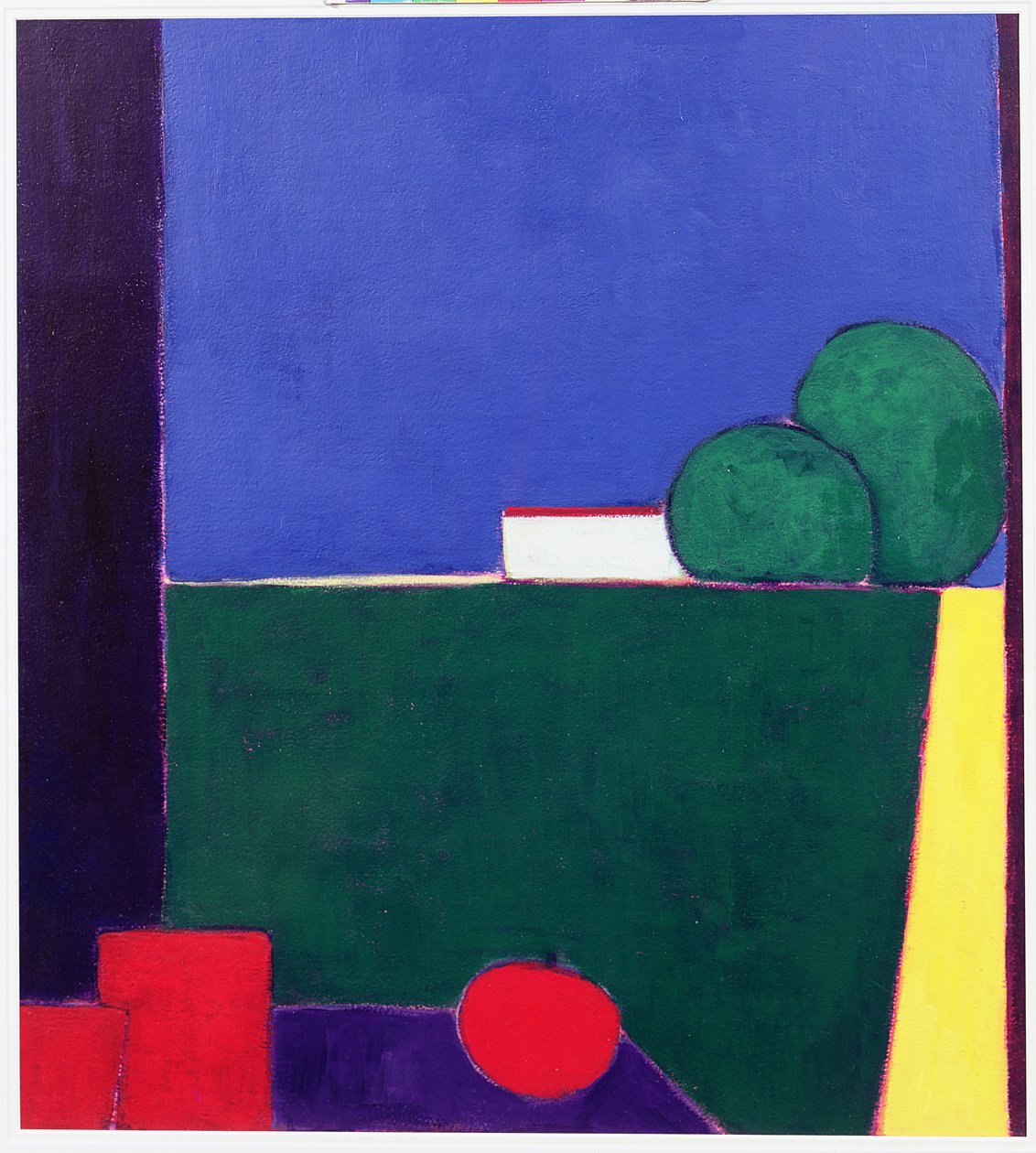Kväll i Toscana (akryl på papper) av Eithne Contemporary Artist Donne
