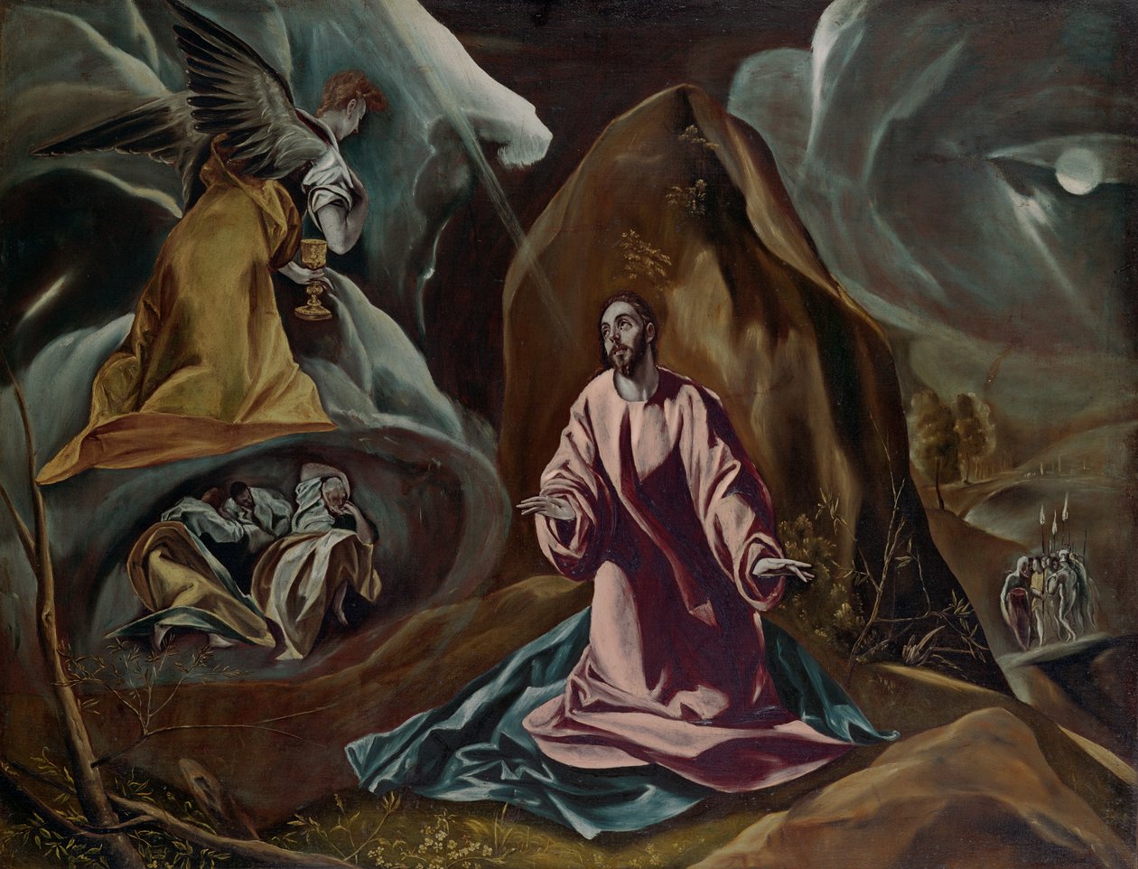 Kval i Getsemane trädgård, ca 1590-talet av El Greco