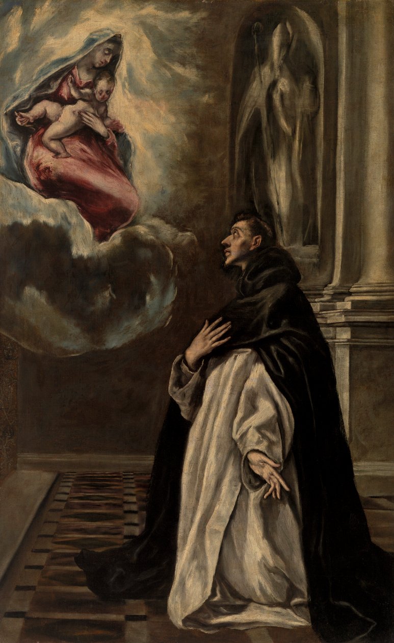 Apparition of the Virgin and Child to Saint Hyacinth av El Greco
