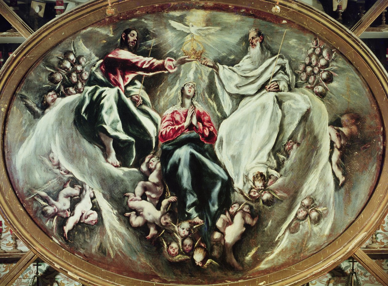 Jungfruns kröning, 1597-1603 av El Greco