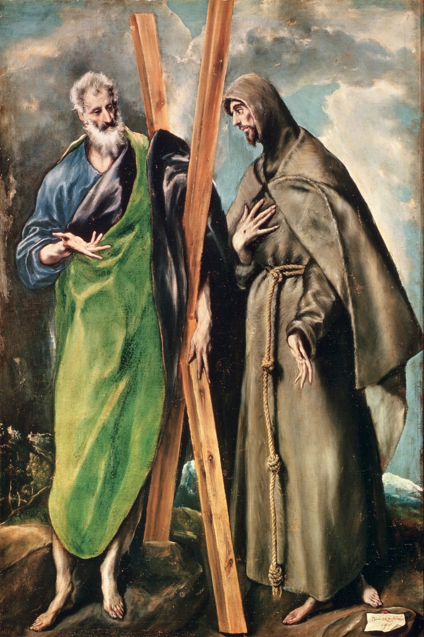 SS. Andreas och Franciskus av Assisi, efter 1576 av El Greco