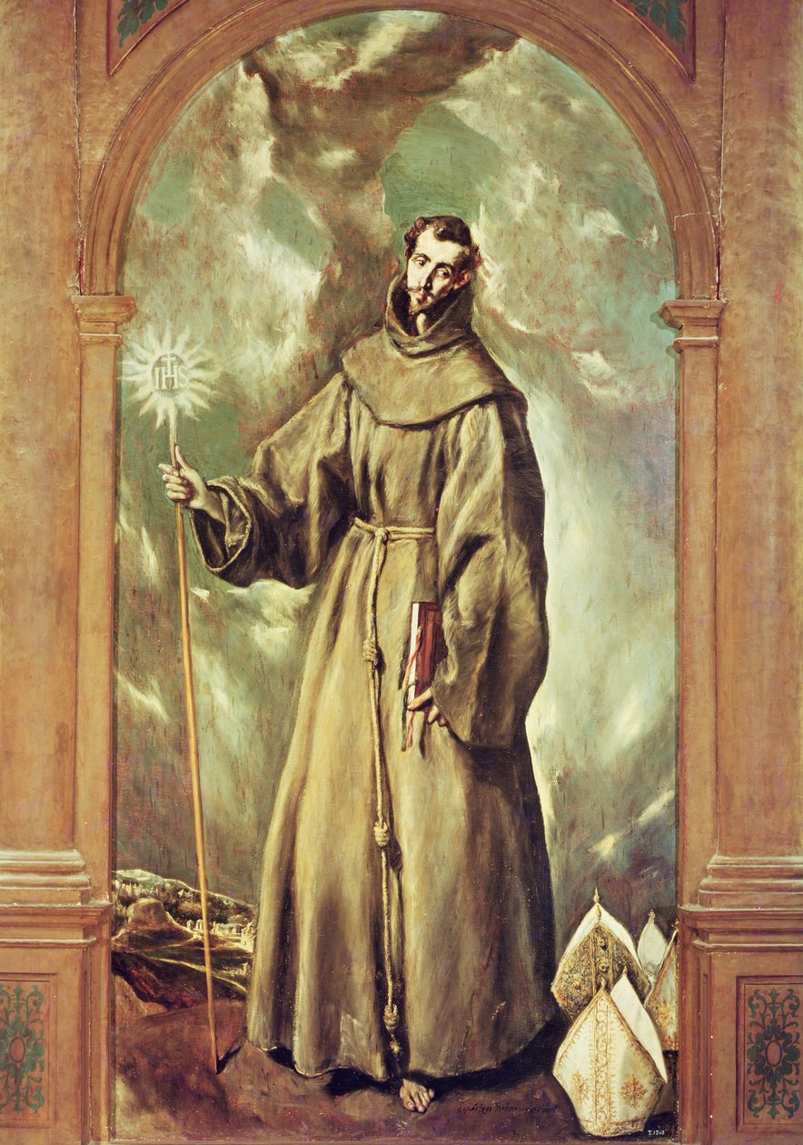 Saint Bernard o Clairvaux, 1603 swed av El Greco