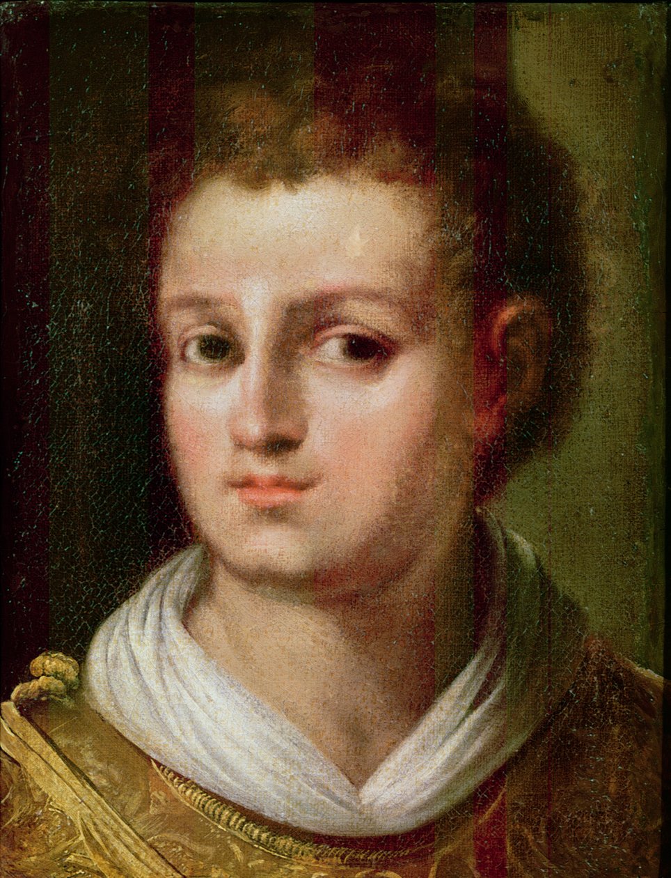 Självporträtt som Sankt Stefan av El Greco