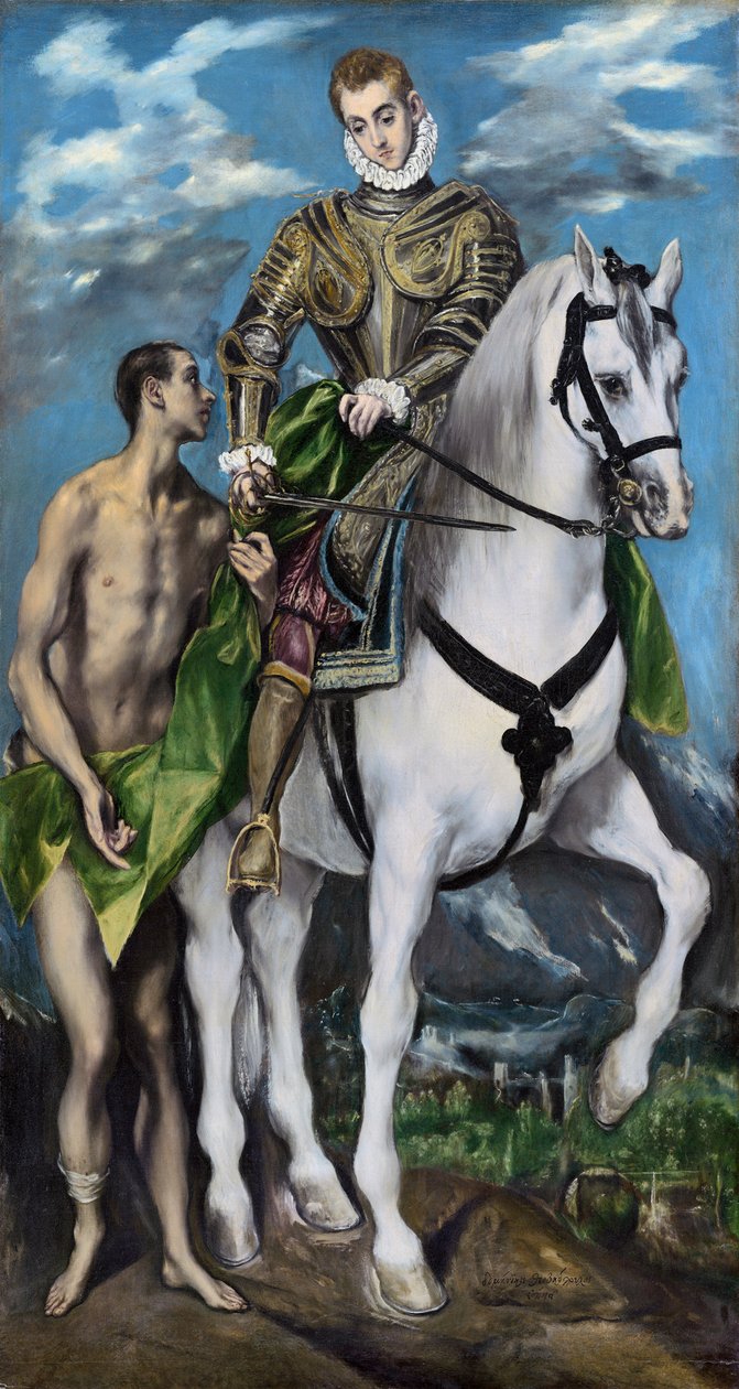 S:t Martin och tiggaren, 1597-99 av El Greco