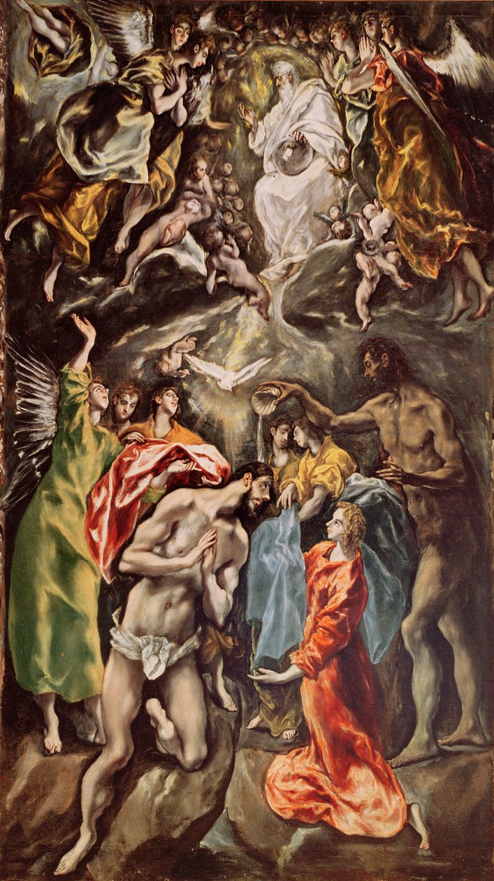 Kristi dop, 1608-14 av El Greco