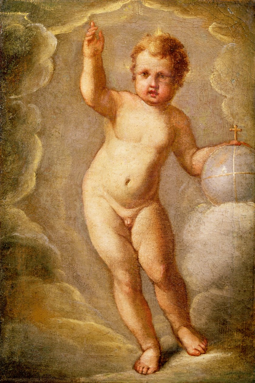 Kristusbarnet, jordens frälsare, ca 1565 av El Greco