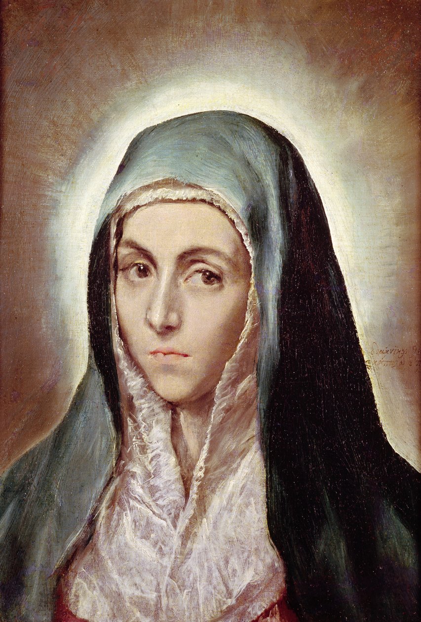 Jungfru Maria, 1595-1600 av El Greco