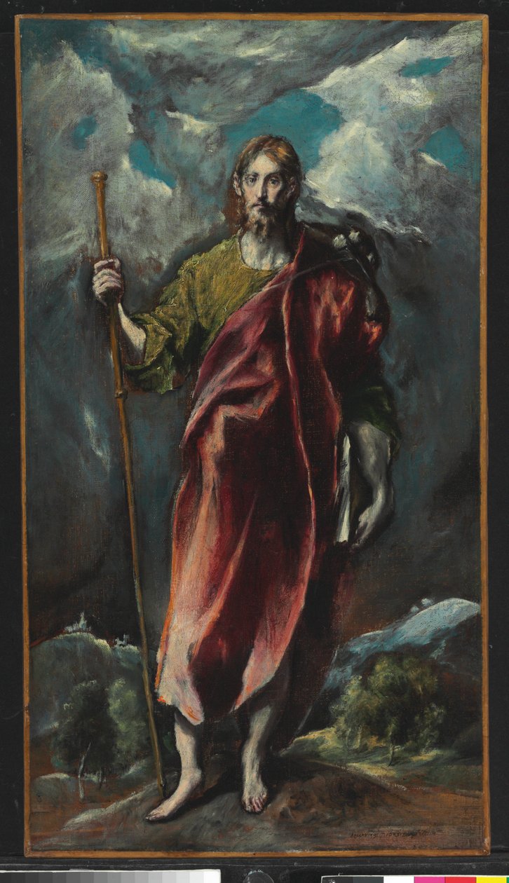 Saint James the Greater (olja på duk) av El Greco