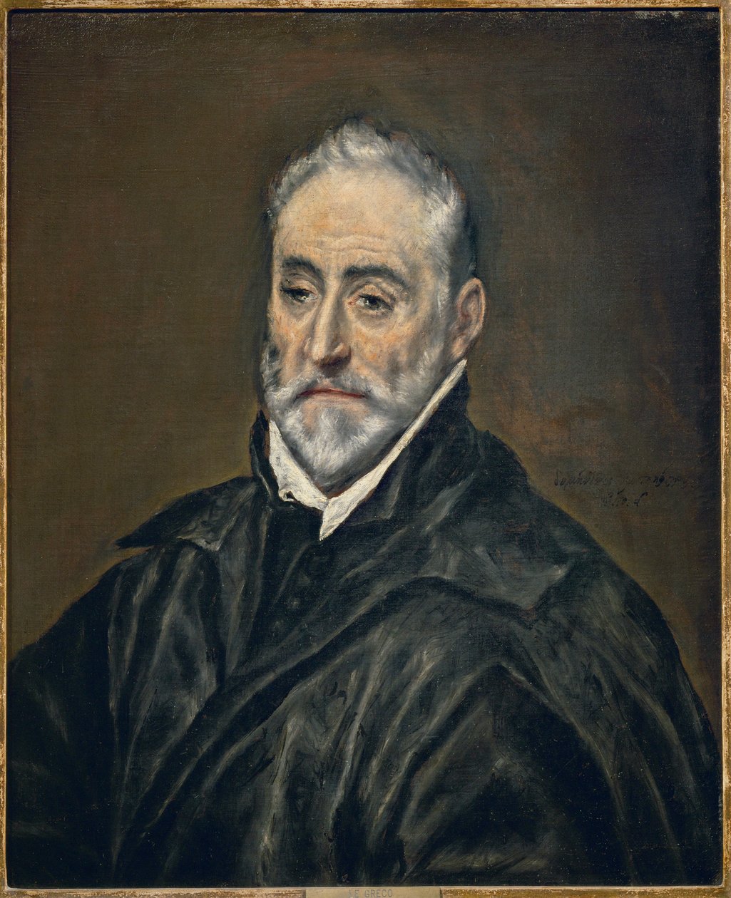 Antonio de Covarrubias y Leiva, teolog, kanik i katedralen i Toledo ... av El (1541 1614) Greco
