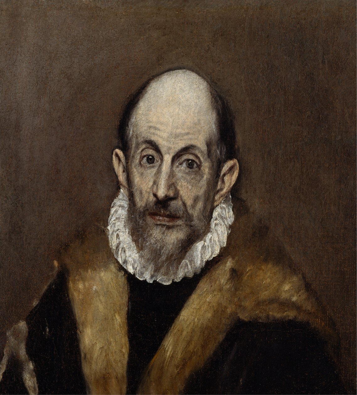 Porträtt av en gammal man, ca 1590–1600 (olja på duk) av El Greco
