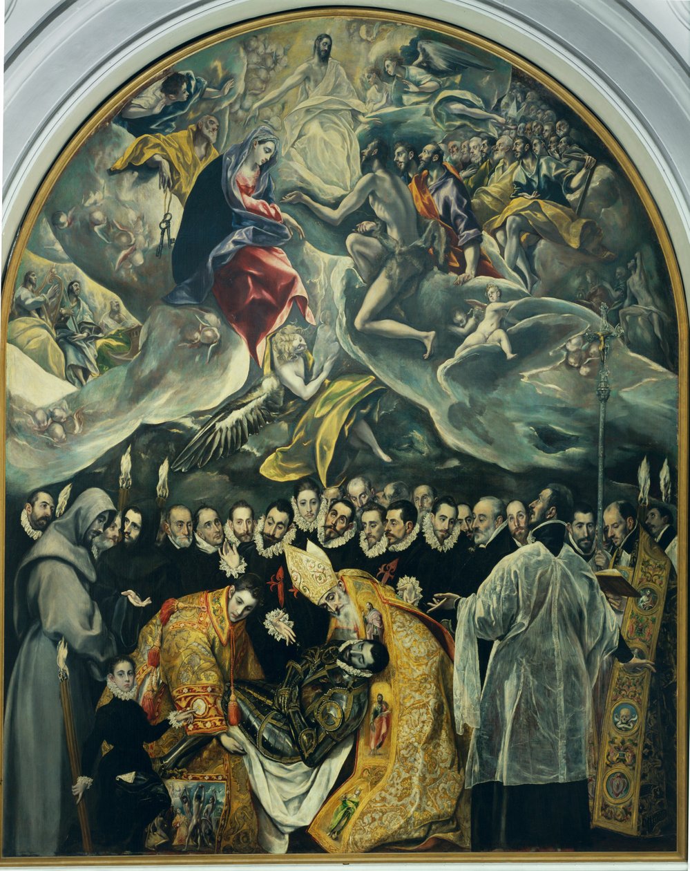 Begravningen av greven av Orgaz av El (1541-1614) Greco