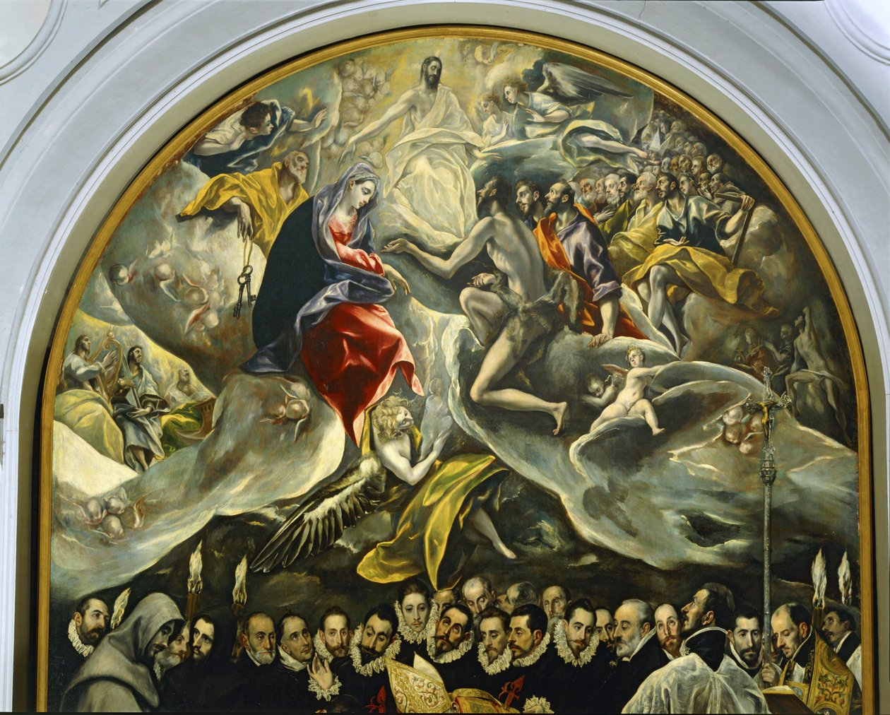 Begravningen av greven av Orgaz av El (1541-1614) Greco