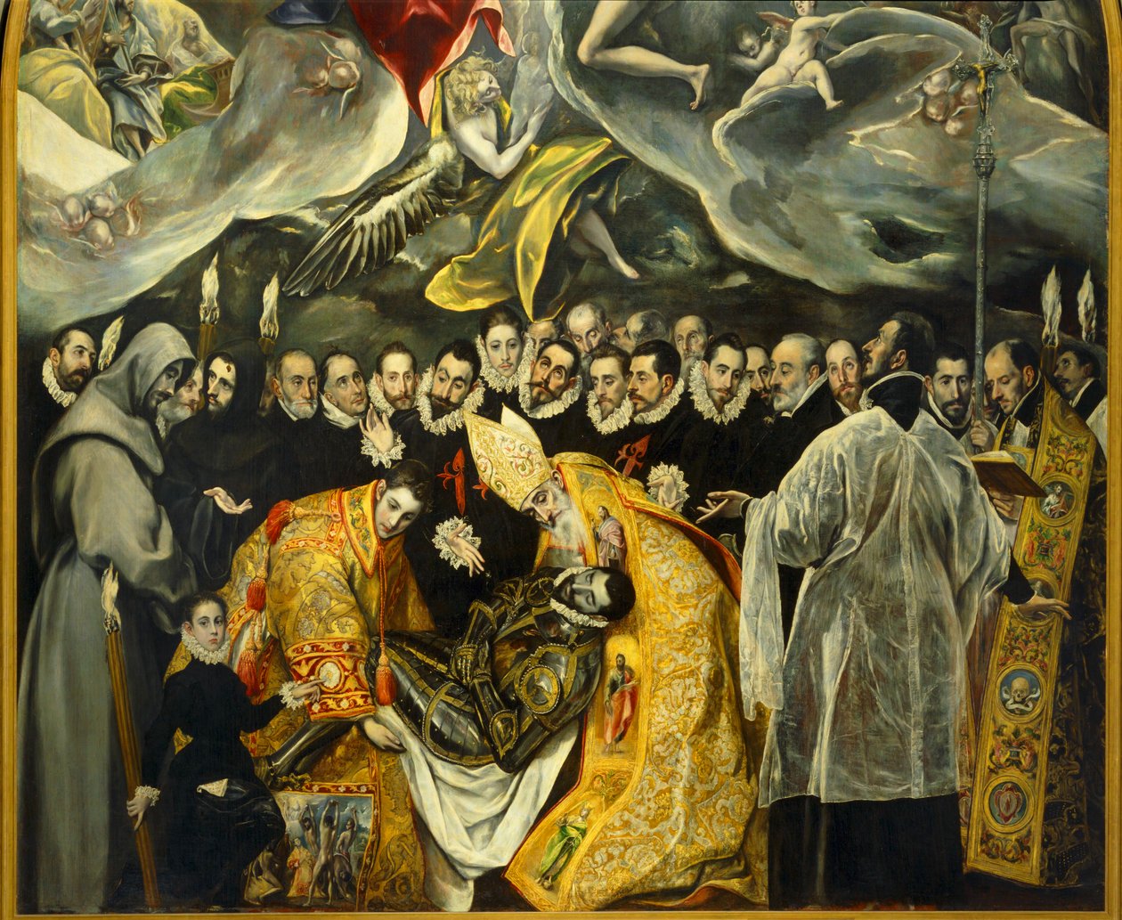 Begravningen av greven av Orgaz av El (1541-1614) Greco