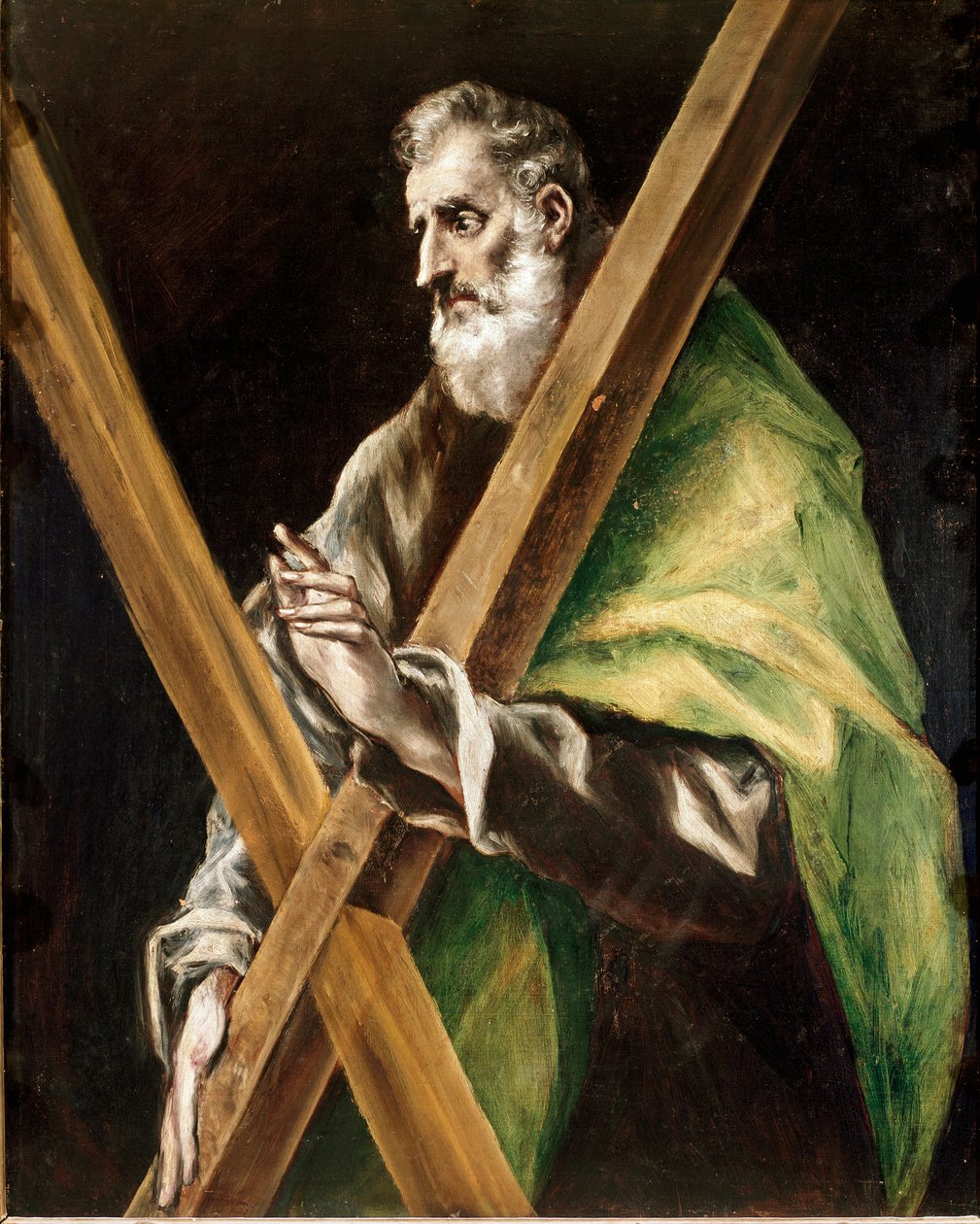 Apostolatet för katedralen i Toledo: Saint Andre the Apotra. Målning av Domenikos Theotokopoulos dit El Greco (1540-1614) av El Greco