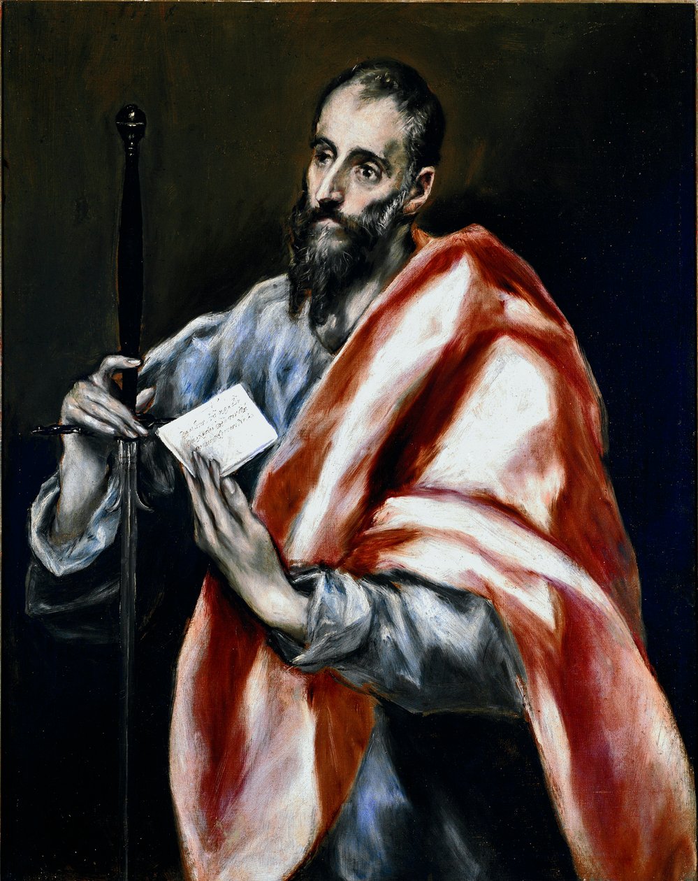 Apotre Saint Paul. Målning av Domenikos Theotokopoulos dit El Greco (1540-1614) av El Greco