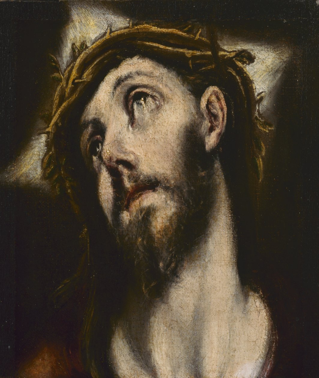 Kristus som bär korset (olja på duk) av El (1541 1614) Greco