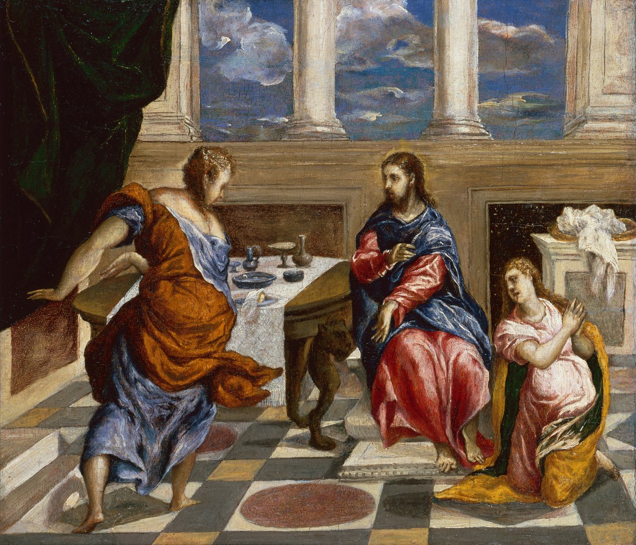 Kristus i Martas och Marias hus av El Greco