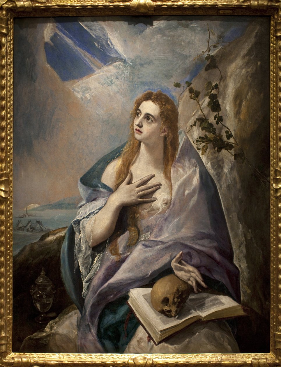 Madeleine penitente. Målning av Domenikos Theotokopoulos dit El Greco (1541-1614), olja på duk av El Greco
