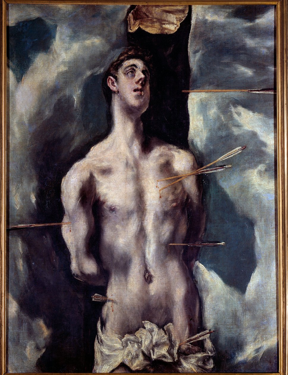 Saint Sebastian-målning av Domenikos Theotokopoulos Dit El Greco (1540-1614) av El Greco