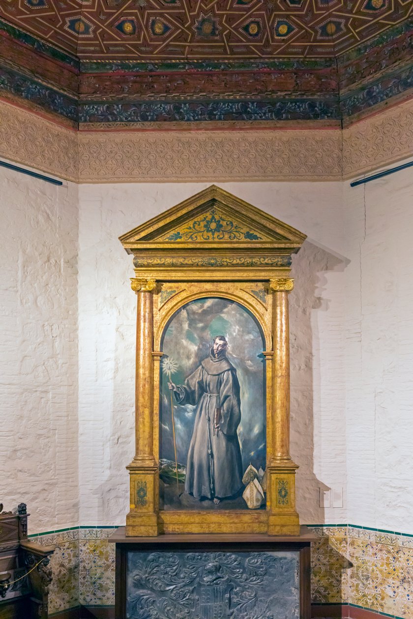 St Bernardine av Siena av El Greco