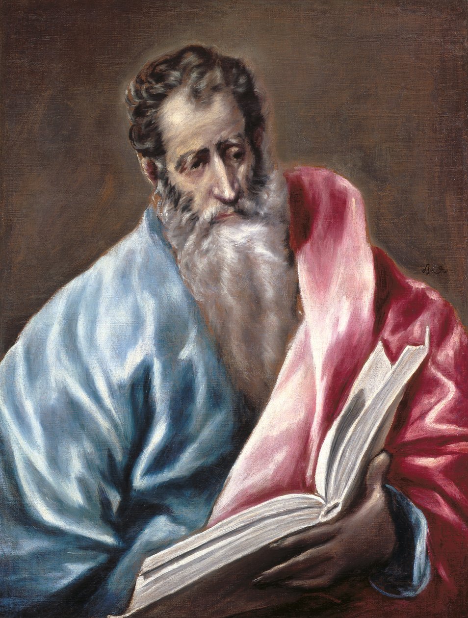 St. Matteus (olja på duk) av El (1541 1614) Greco