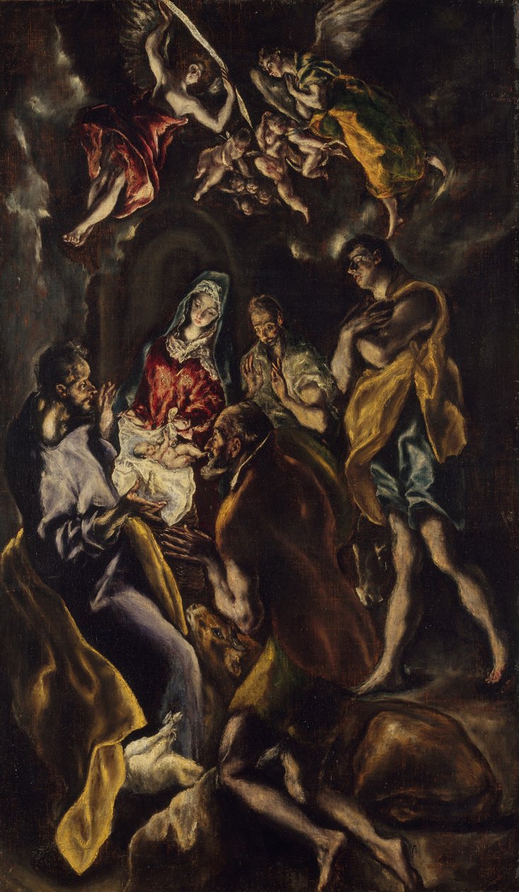 The Adoration of the Shepherds, ca 1612-14 (olja på duk) av El Greco