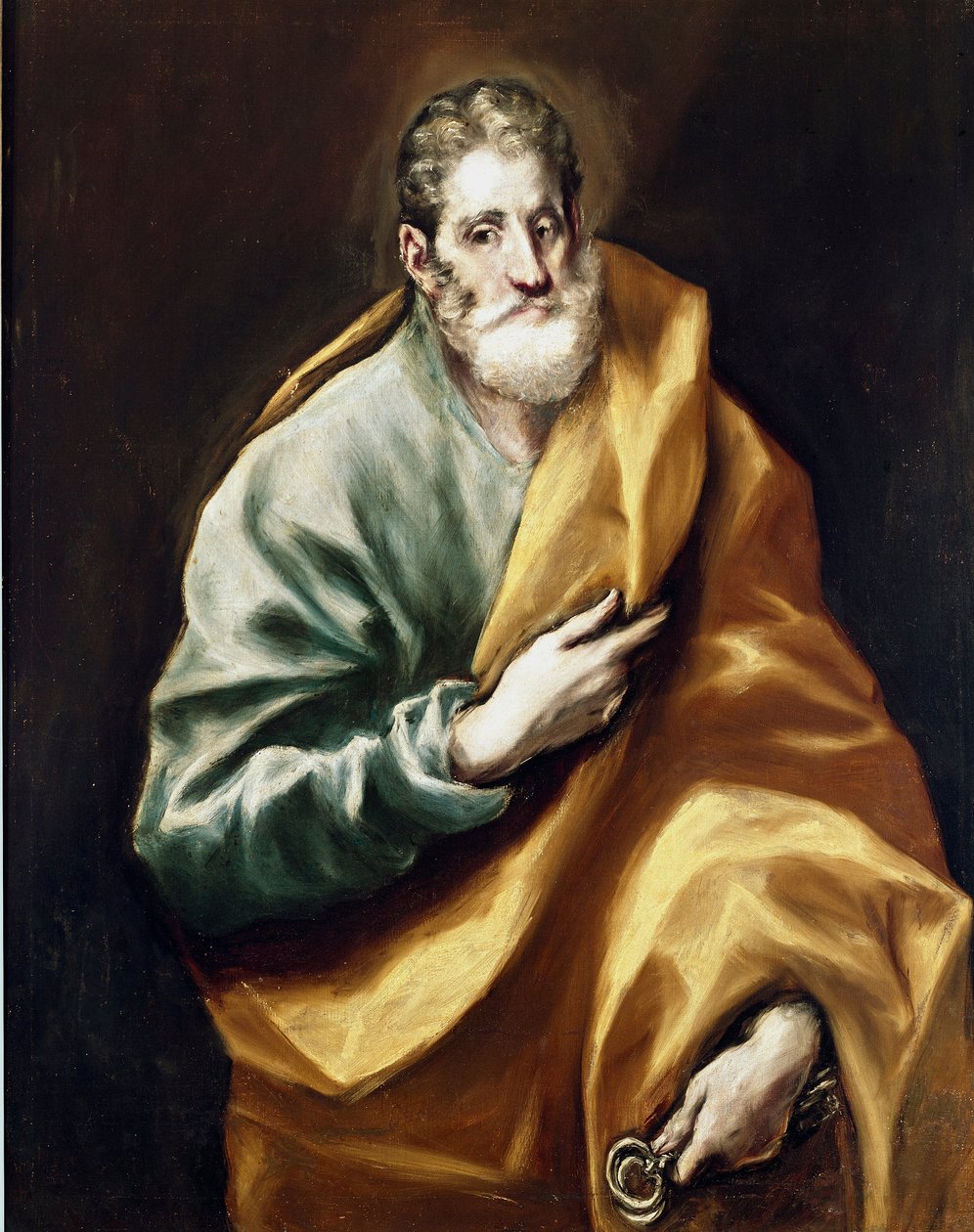 Apotern Sankt Peter. Målning av Domenikos Theotokopoulos dit El Greco (1540-1614) av El Greco