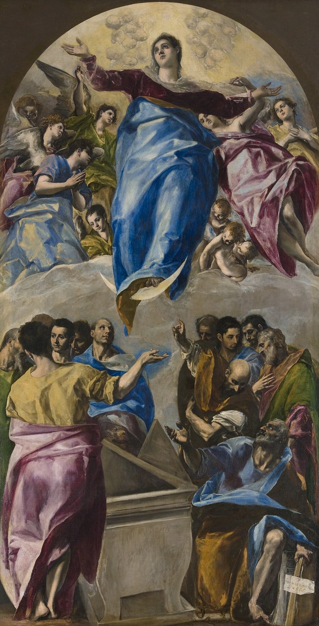 Jungfruns antagande av El Greco