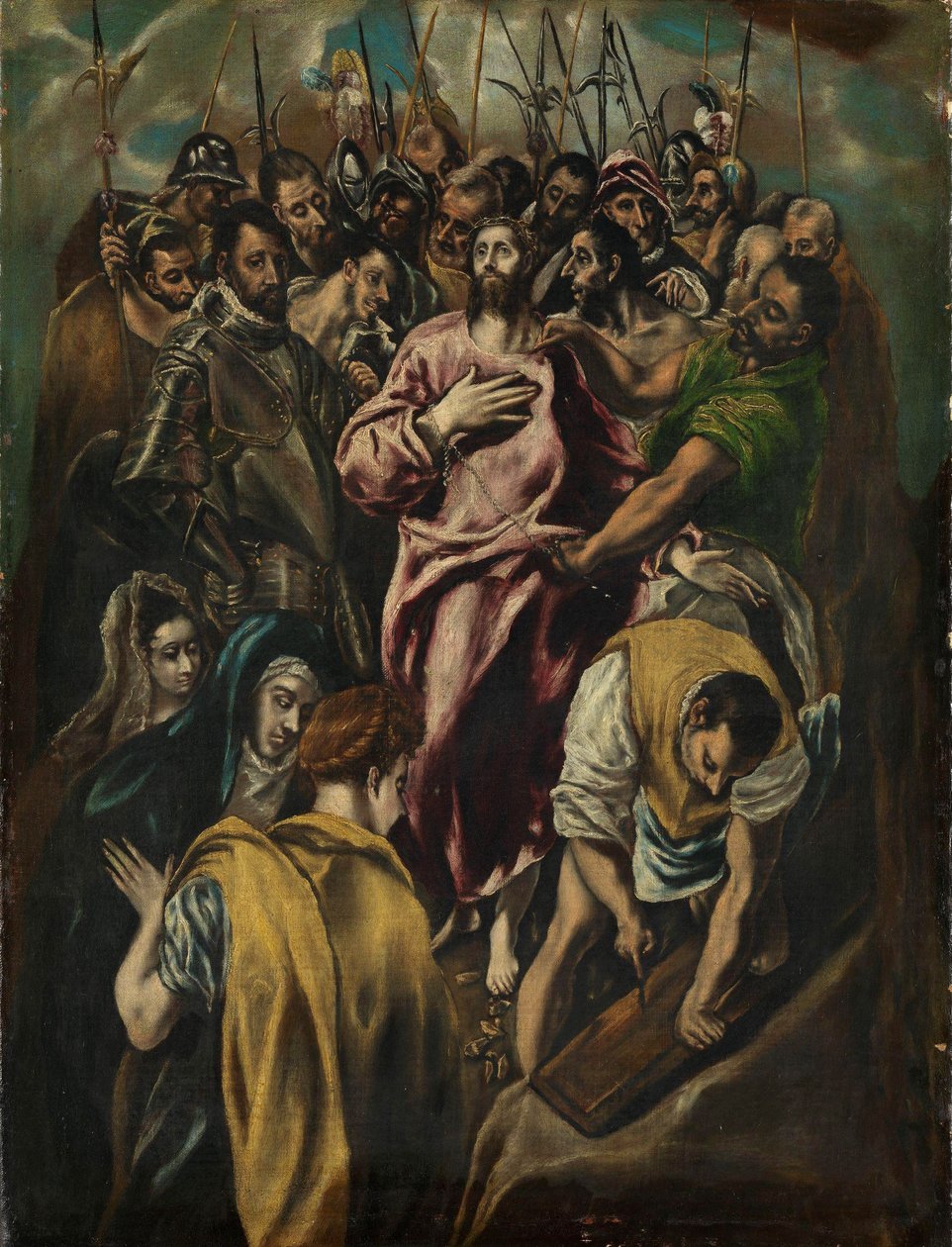 The Disrobing of Christ, c.1600 (olja på duk) av El Greco