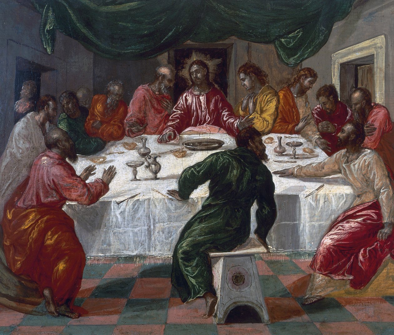 Den sista måltiden av El (1541 1614) Greco