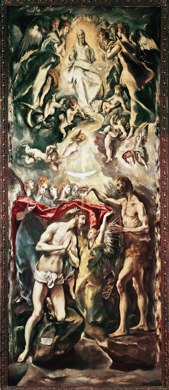 Kristi dop (olja på duk av El Greco