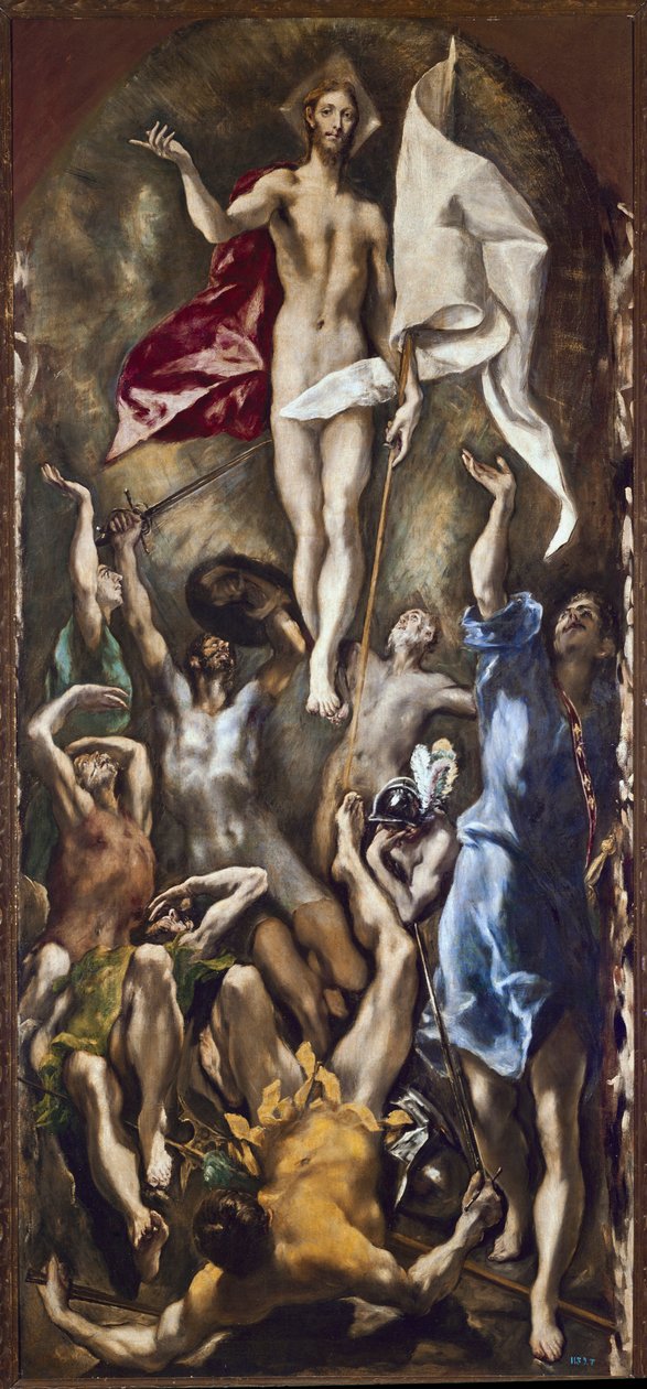 Kristi uppståndelse (olja på duk av El Greco