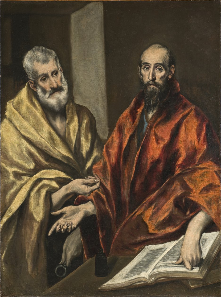St Peter och St Paul, ca 1605-8 av El Greco