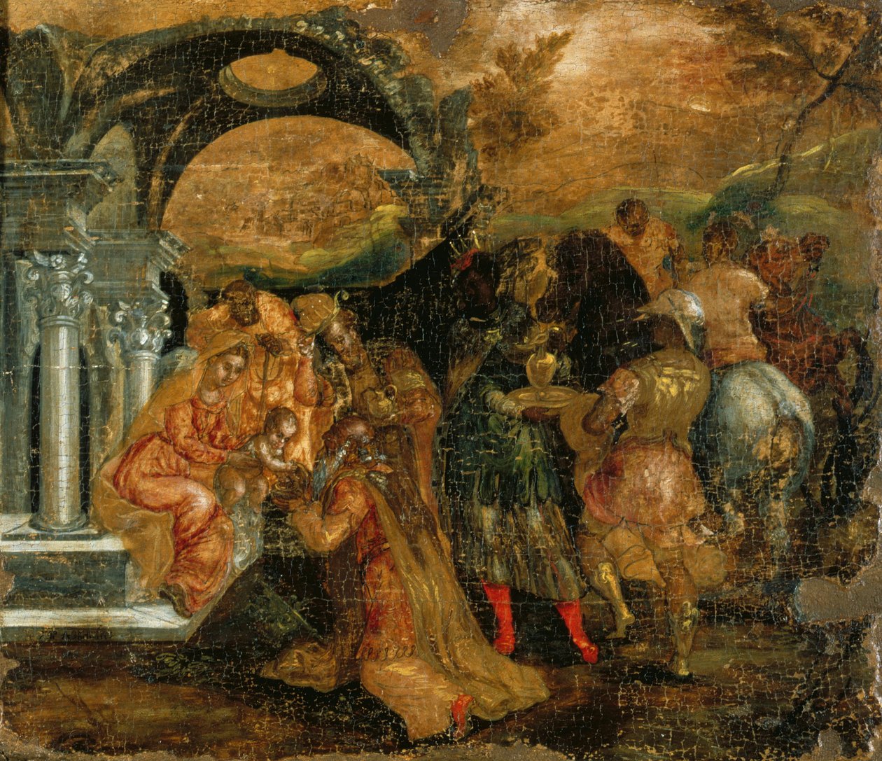 Tillbedjan av de tre vise männen av El Greco