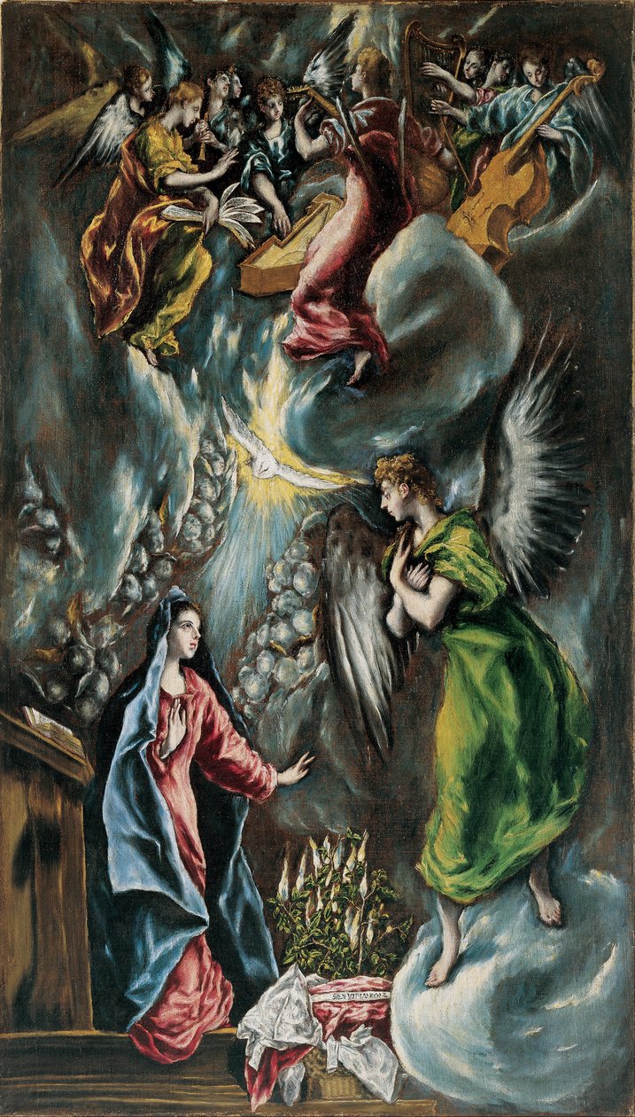 Bebådelse av El Greco