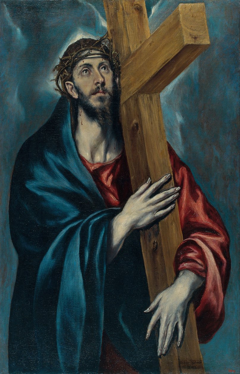 Kristus bär korset av El Greco
