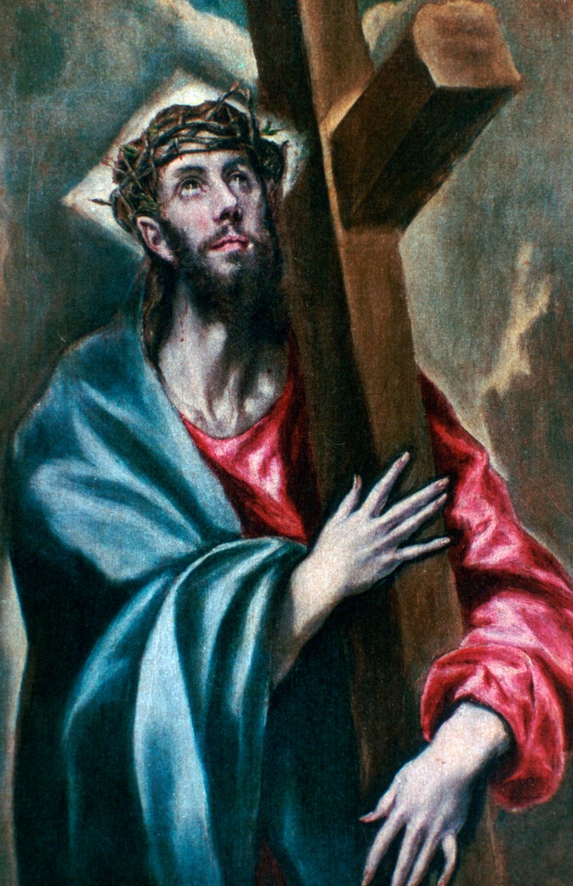 Kristus knäpper korset, 1600-1610 av El Greco