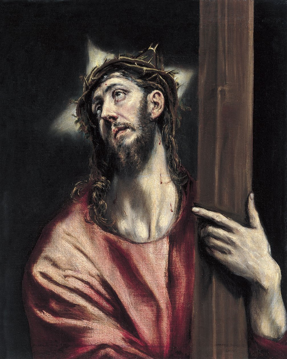 Kristus håller korset av El Greco