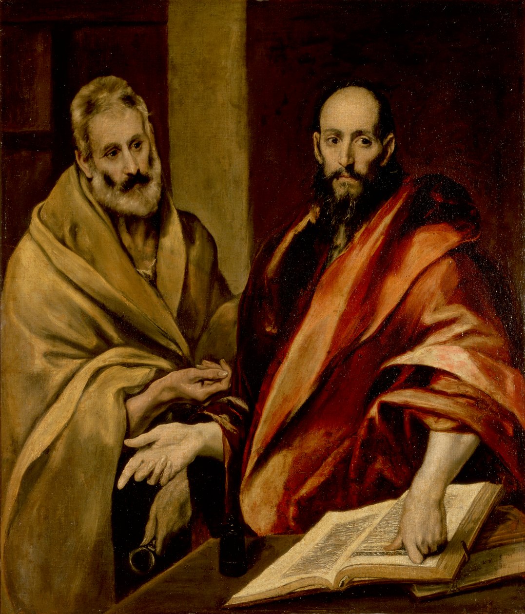 Apostlarna Petrus och Paulus av El Greco