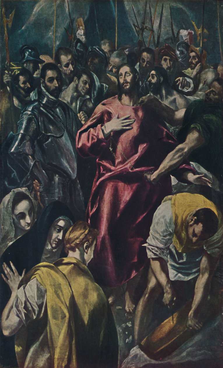 Espolio Entkleidung Christi., Disrobing of Christ, c1577-1579, 1938 av El Greco
